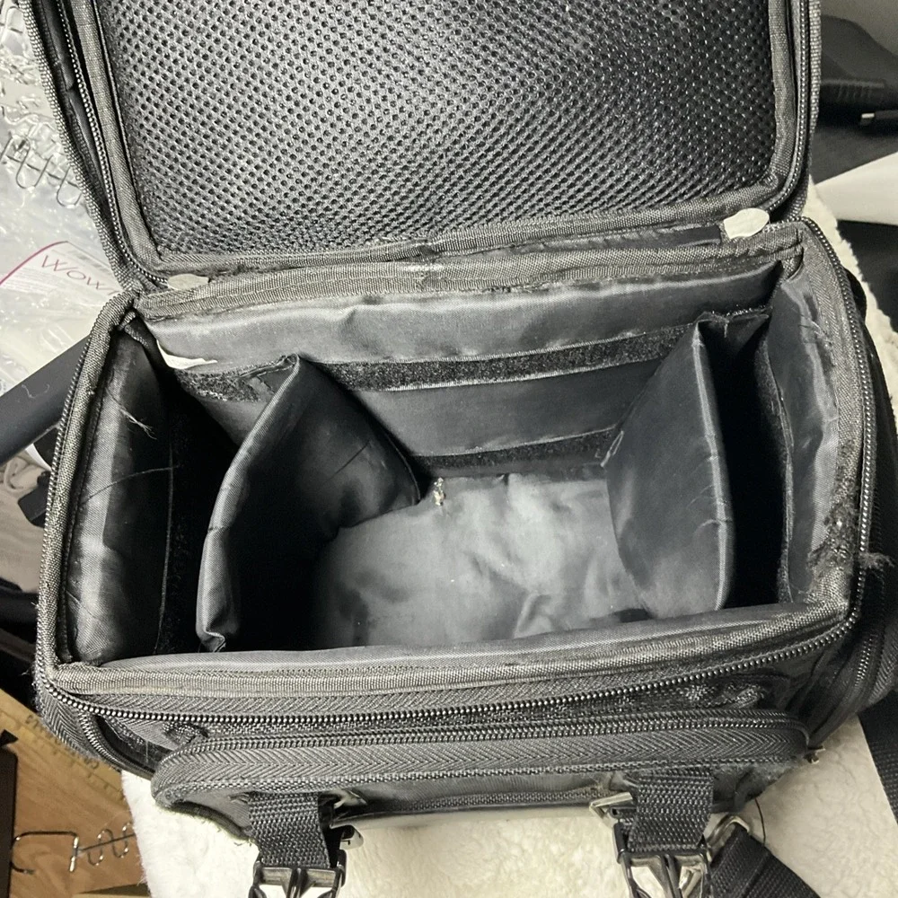 Expedition Outfitters Black Multi-Compartment Camera Bag / Shoulder Case 12x9x8